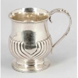 Becher, sog. Mug London/England, um 1818/19. 925er Silber. Punzen: Herst.-Marke, Stadt- und