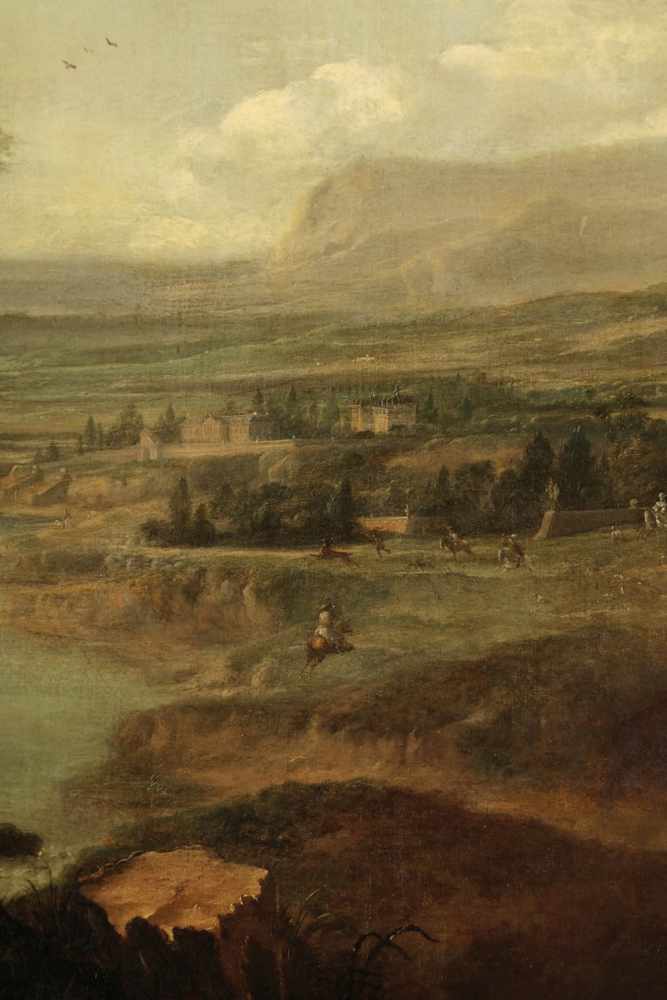 Philips Pauwelsz. Wouwerman 1619 Haarlem - 1668 Haarlem Werkstatt - Aufbruch zur Falkenjagd - Öl/ - Bild 5 aus 13