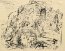 Oskar Kokoschka 1886 Pöchlarn - 1980 Montreux - "Mistra" - Lithografie/Papier. 11/65. 51 x 64 cm (