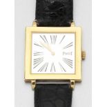 Piaget-Herrenarmbanduhr Fa. Piaget, Schweiz. Modell: Altiplano. 750er GG, gestemp. Ref.-Nr.: