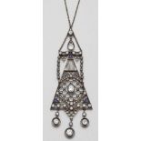 Außergewöhnlicher Diamantanhänger An antique russian diamond pendant with sapphires Russland, um