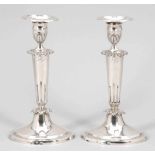 Paar Empire-Tafelleuchter / Pair Candlesticks Hermann Friedrich Gerhard Wachtmann/Osnabrück, um