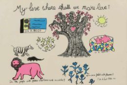 Niki de Saint Phalle 1930 Neuilly-sur-Seine - 2002 San Diego - "My love where shall we make love?" -