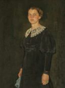 Georg Egmont Oehme Dresden 1890 - Dresden 1955 - Bildnis einer jungen Dame - Öl/Lwd. 95 x 71 cm.