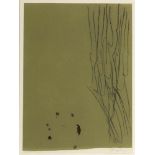 Antoni Tàpies 1923 Barcelona - 2012 Barcelona - Abstrakte Komposition - Farbige Aquatintaradierung/