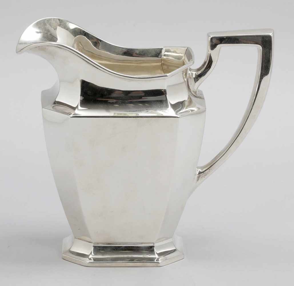 Wasserkrug / Water Jug Gorham/USA, um 1930. 925er Silber. Punzen: Herst.-Marke,