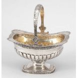 Zuckerschale im Biedermeier Stil / Sugar Bowl Deutschland, um 1890. 800er Silber. Punzen: Herst.-