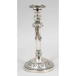 Empire-Tafelleuchter / Candelstick Deutschland, um 1800. Silber. Punzen: Herst.-Marke (verschlagen),