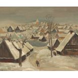 Karl Friedrich Kunz 1904 Herzogswalde - 1969 Berlin-Kladow - Winterlandschaft in Herzogswalde - Öl/