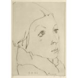 Horst Janssen Hamburg 1929 - 1995 - "Panne" - Radierung. X. 26 x 19 cm. 28,5 x 21 cm (