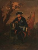 Künstler des 19. Jahrhunderts - Friedrich der Große nach der Schlacht von Kolin - Öl/Lwd. 80 x 64
