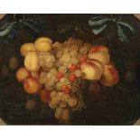 Joris van Son 1623 Antwerpen - 1667 - Früchtestillleben - Öl/Holz. 27 x 36 cm. Rahmen. Lit: