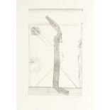 André Thomkins 1930 Luzern - 1985 Berlin (West) - "Devise" - Lithografie/Papier. 31 x 19,6 cm, 64,