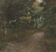 Viggo Johansen 1851 Kopenhagen - 1935 Kopenhagen - Der Weg führt durch ein Waldstück bei