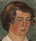 Viggo Johansen 1851 Kopenhagen - 1935 Kopenhagen - Porträt einer Frau - Öl/Lwd./Pappe. 20,8 x 18,5