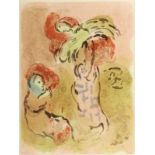 Marc Chagall 1887 Witebsk - 1985 St. Paul de Vence - "Ährenleserin Ruth" - Farblithografie/Papier.