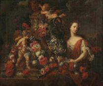 Jean-Baptiste Bosschaert 1667 Antwerpen - 1746 Antwerpen - Blumenstillleben mit Putten und