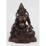 Yidam Jambhala Tibet, 19. Jahrhundert. Bronze. H. 15 cm. Gott des Reichtums, auch bekannt als