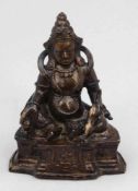 Yidam Jambhala Tibet, 19. Jahrhundert. Bronze. H. 15 cm. Gott des Reichtums, auch bekannt als
