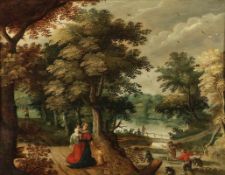 David Vinckboons 1576 Mecheln - 1632 Amsterdam attr. - Latona verwandelt die lycischen Bauern in