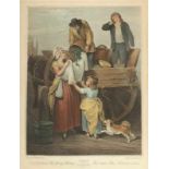 Niccolo Schiavonetti 1771 Bassano - 1813 London - "Cries of London" - 3 Kolor. Kupferstiche. 35 x 26