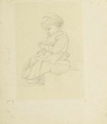 Moritz von Schwind 1804 - 1871 attr. - Kind - Bleistift/Papier. 27 x 23 cm. 20 x 14 cm (