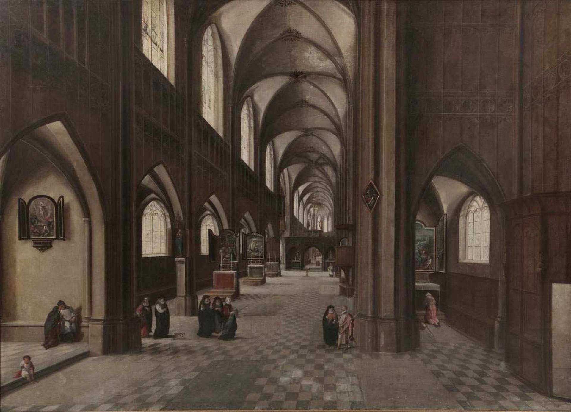 Hendrik van Steenwyck d.Ä. um 1550 Overyssel - 1603 Frankfurt am Main - Inneres der Antwerpener