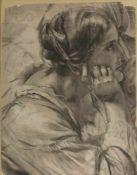 Anna Maria Elisabeth Jerichau-Baumann 1819 Warschau - 1881 Kopenhagen - Selbstporträt im Profil -