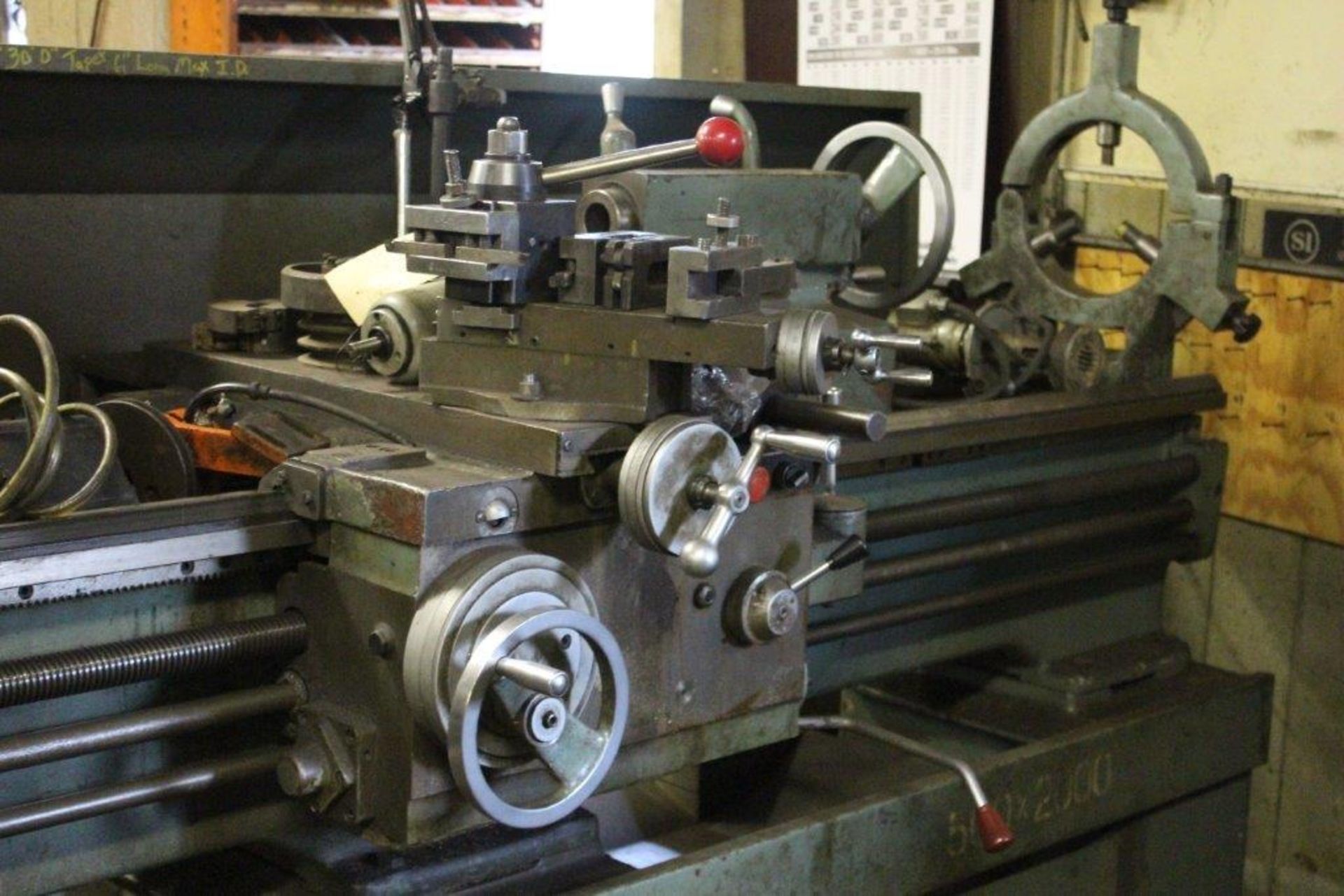 Hercules Gap Lathe- 20" swing, 7' bed with taper attachment and spare motors - Image 3 of 8