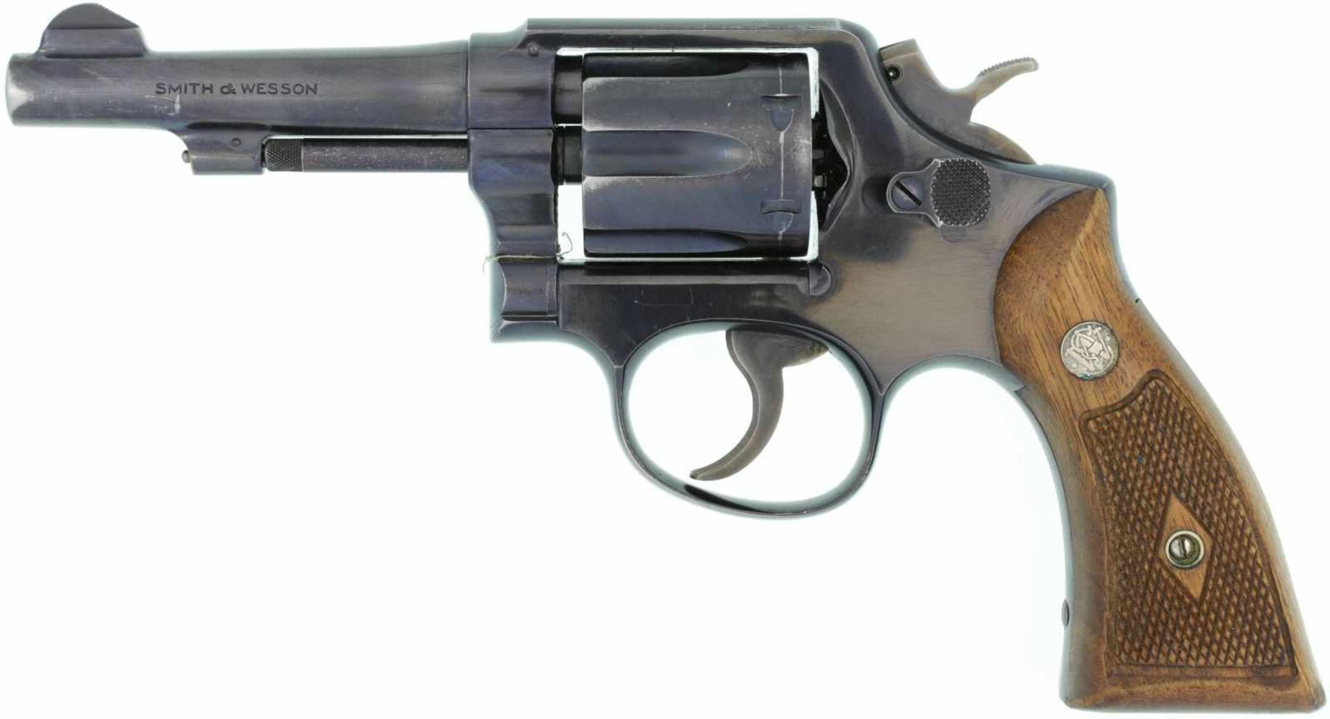 Revolver S&W M+P, Mod. 10, Kal. .38S&W@ LL 4", polierte und brünierte Ganzstahlwaffe, starre