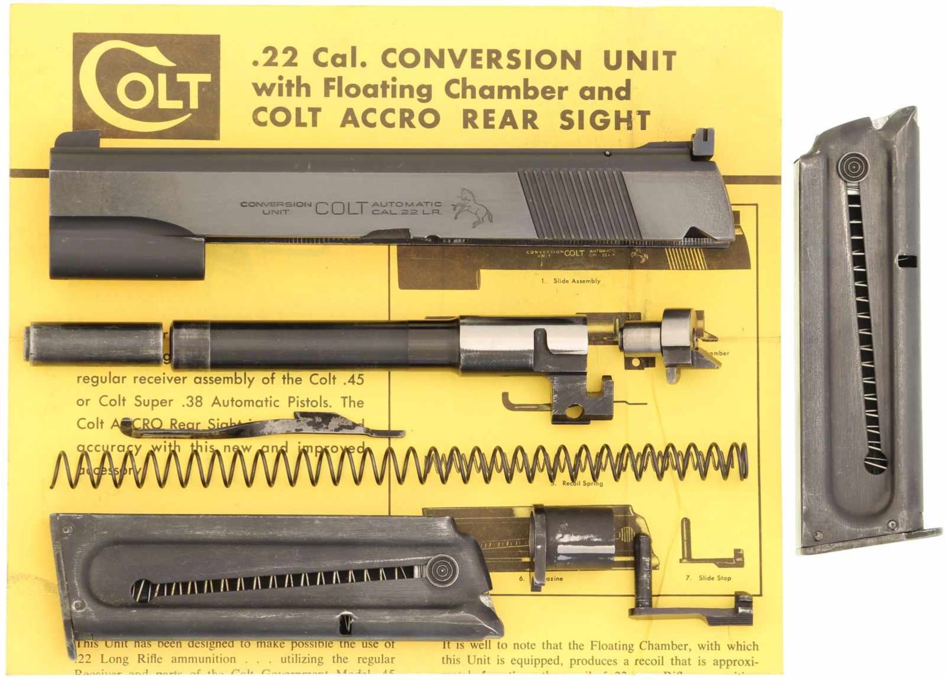 Kleinkalibersystem COLT Conversion Unit Kal. .22LR@ Wechselsatz zu Umrüsten der 1911 von Kal. .45ACP