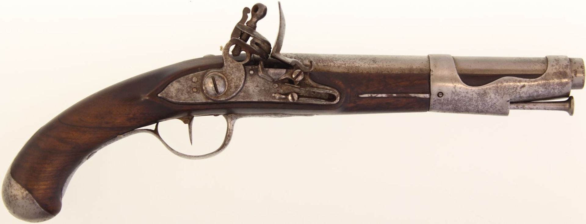 Steinschlosspistole, F-Ord. "Pistolet D'Officier de Dragons Mle 1767", 17.6mm@ Keine