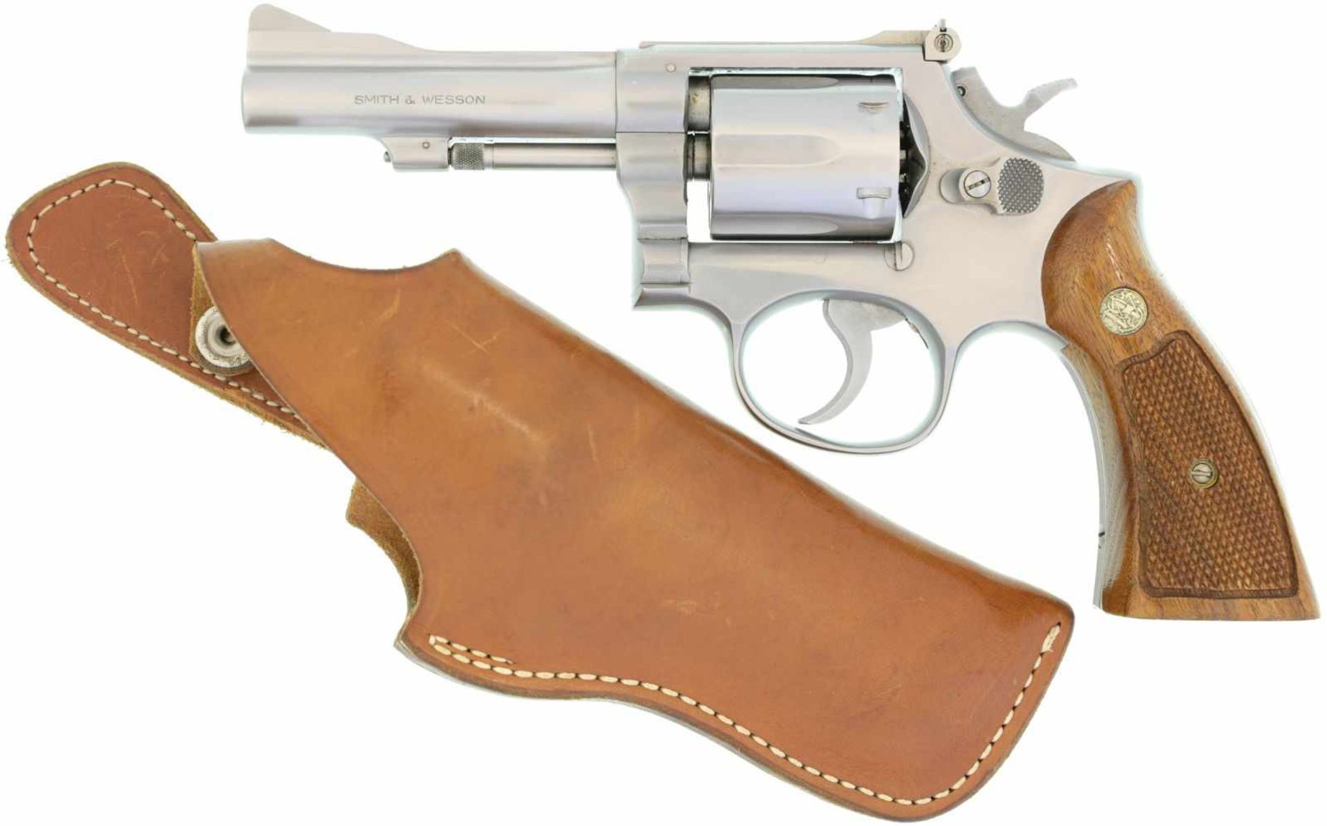 Revolver, S&W Mod. 67, Kal. .38Spec@ LL 4", Stainless Steel Ausführung, DA-Abzug,