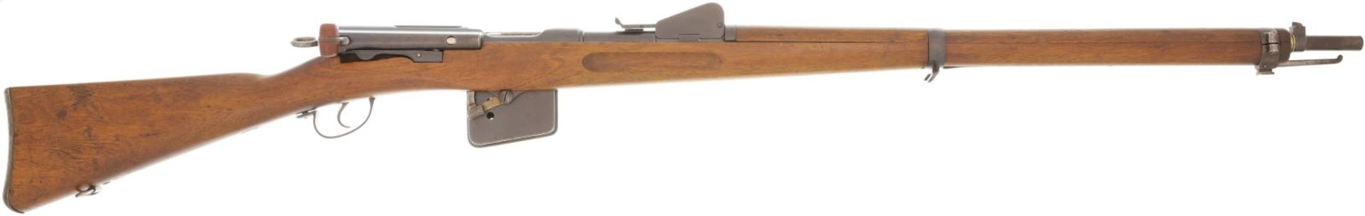 KK-Gewehr, aus IG 1889, Kal. .22LR@ LL 780mm, TL 1310mm, Gradzugverschluss, Einzellader.