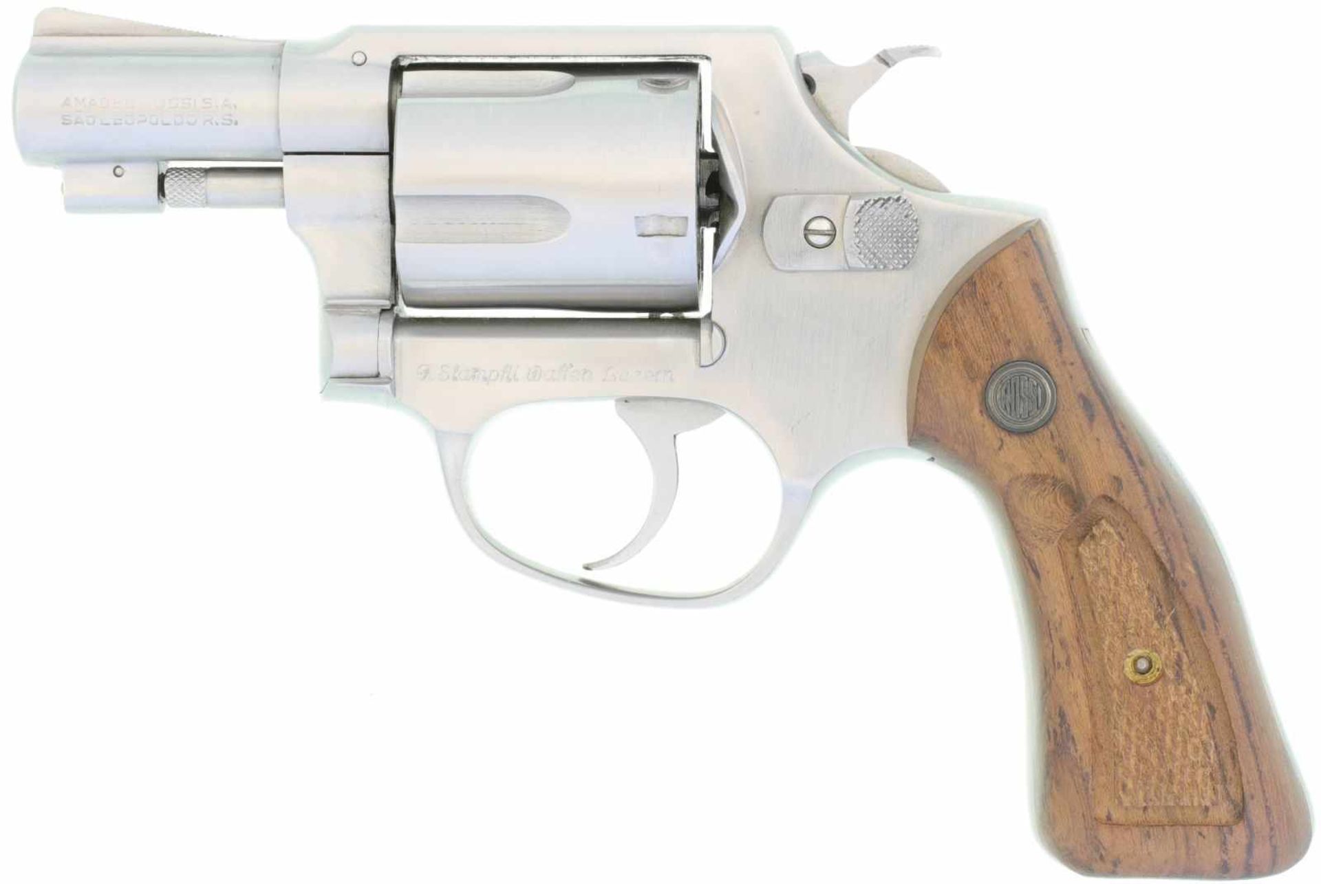 Revolver, Rossi Mod. 87, Kal. .38Spec@ LL 2 ", polierte Stainless Steel Ausführung, DA-Abzug, 5-