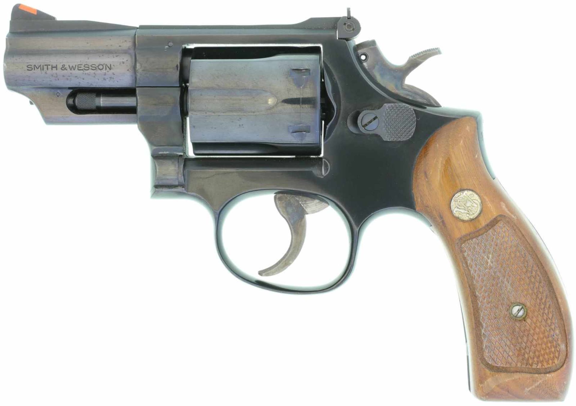 Revolver, S&W 19-4, Kal. .357Mag@ LL 2.5", Brünierte Ganzstahlwaffe, DA-Abzug,