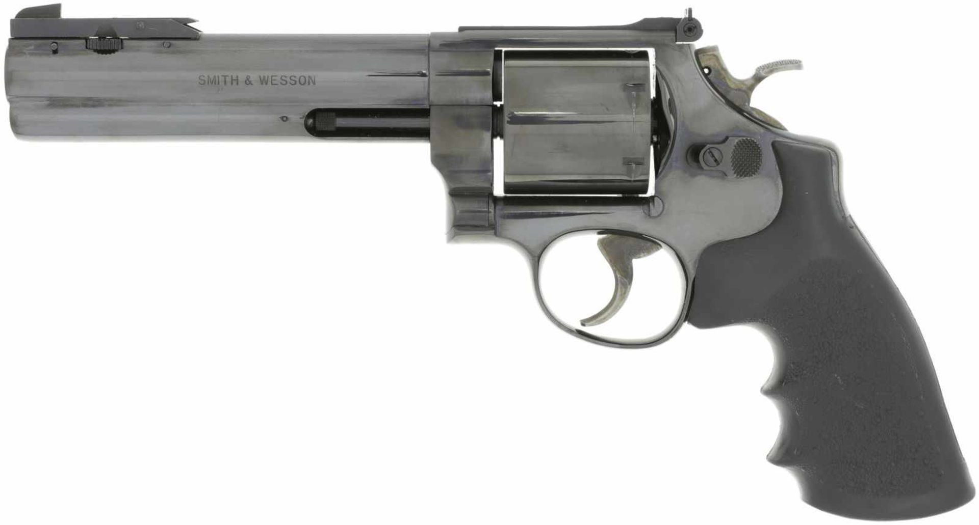 Revolver, S&W 29-3, Kal. .44Mag@ LL 5 3/4", brünierte Ganzstahlwaffe, DA-Abzug, Abzug und Hammer