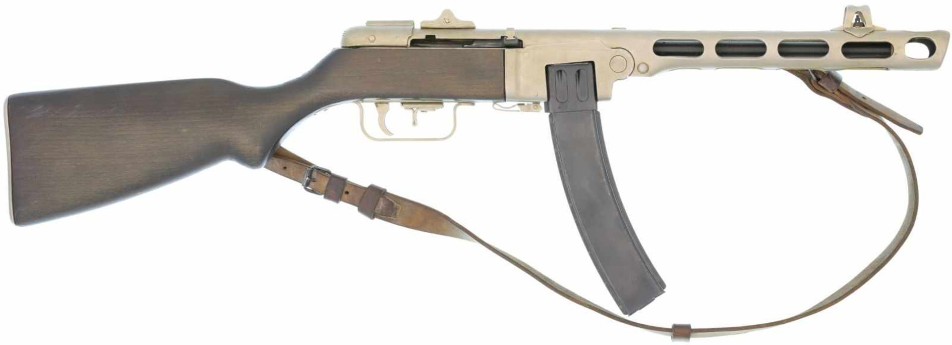 Maschinenpistole, PPSH 41, nach alter CH-Norm zum Halbautomaten geändert, Kal. 7.62x25mm@ Feder/