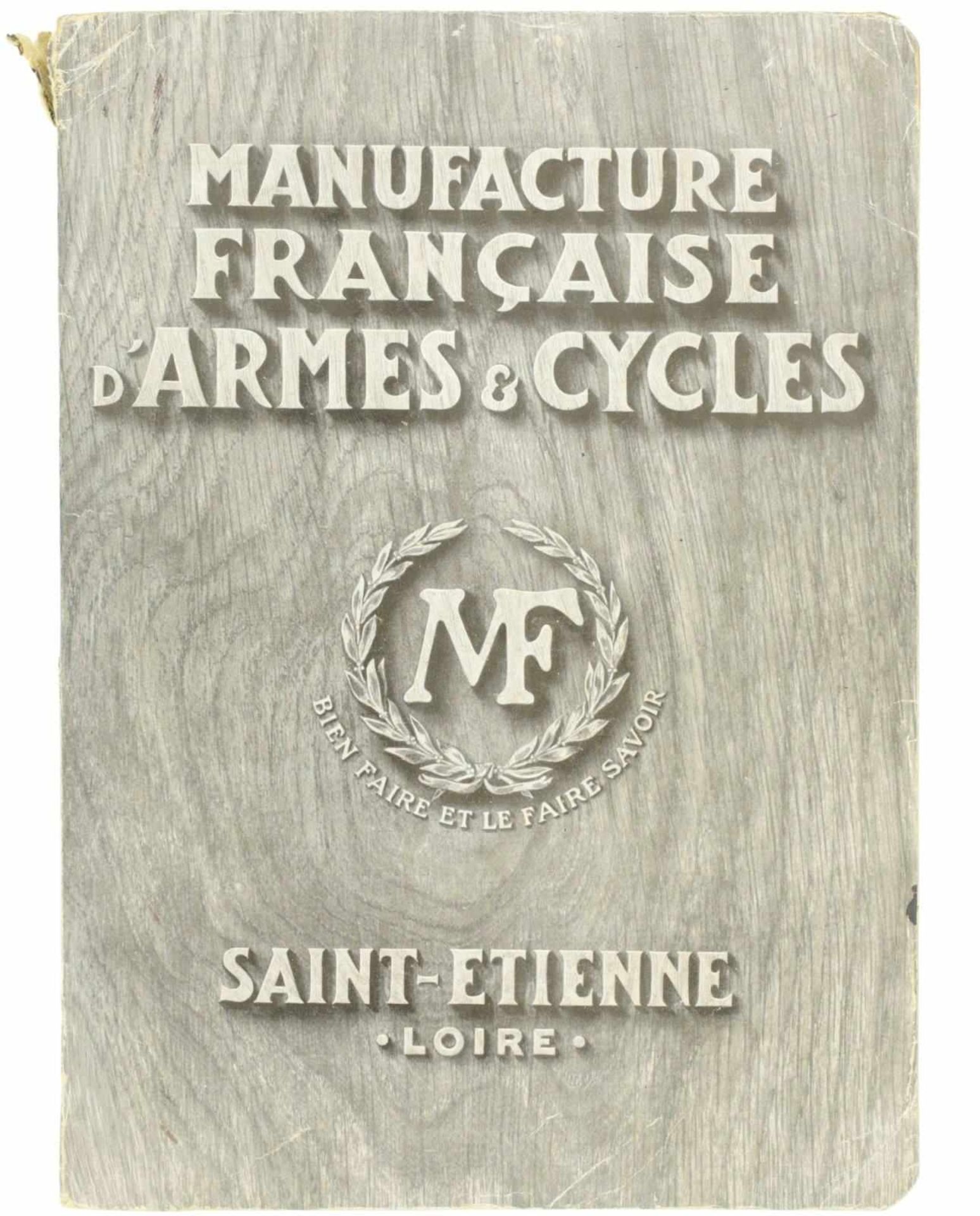 Katalog "Manufacture Francaise d'Armes & Cycles"@ Der aus der Zeit um 1920 stammende Katalog zeigt