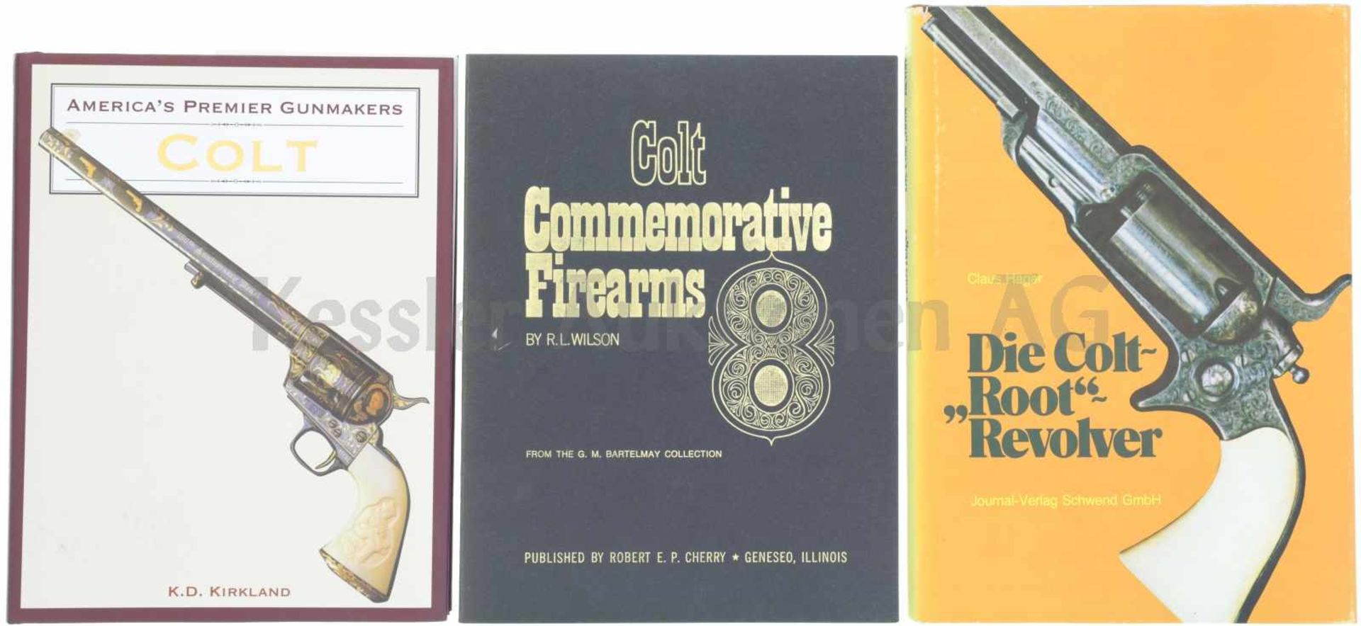 Konvolut von 3 Büchern Colt 1. America's Premier Gunmakers, Colt, Autor K.D. Kirkland, in englischer