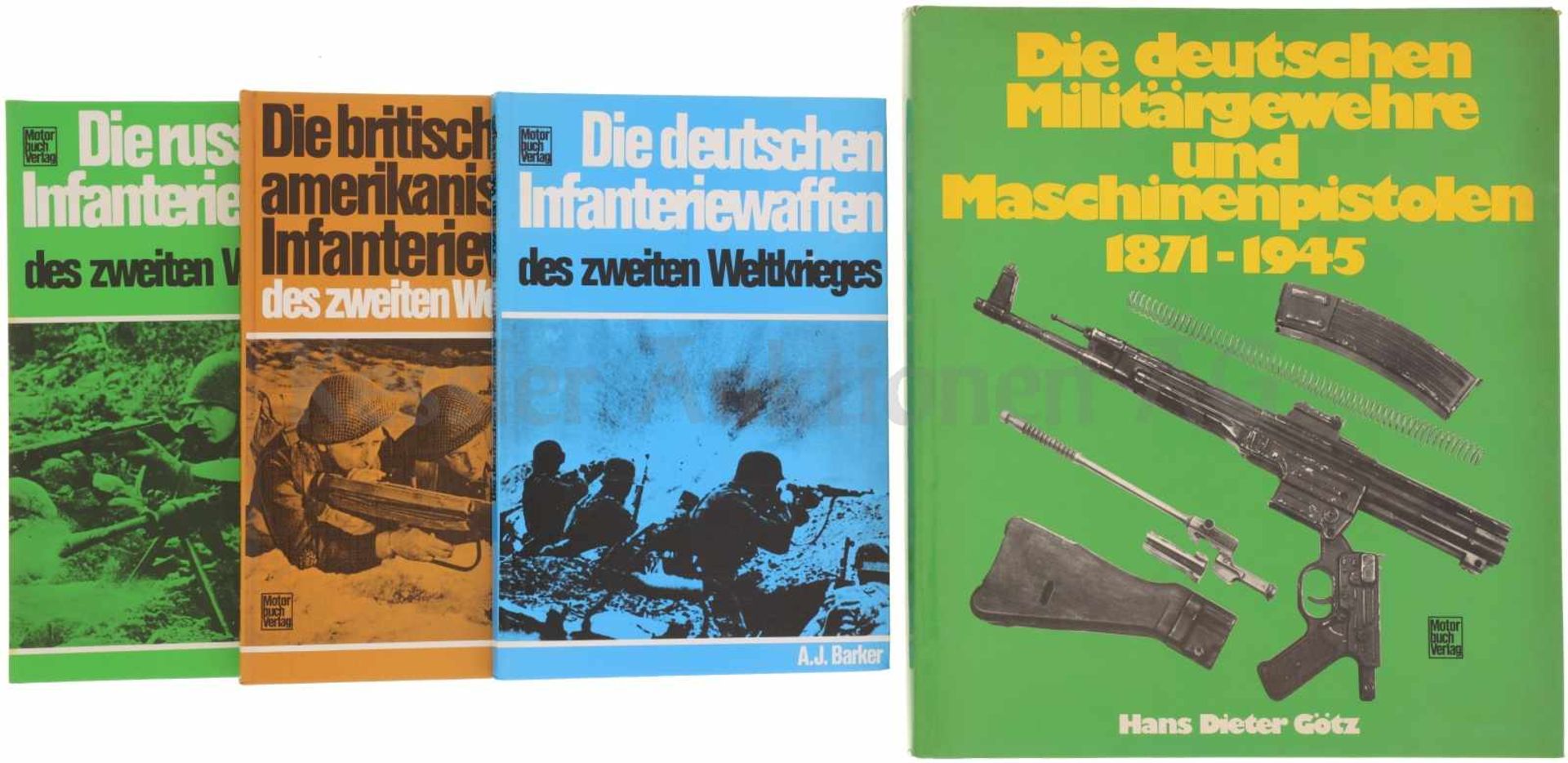 Konvolut von 4 Büchern 1. Die russischen Infanteriewaffen des zweiten Welkrieges. Motorbuch