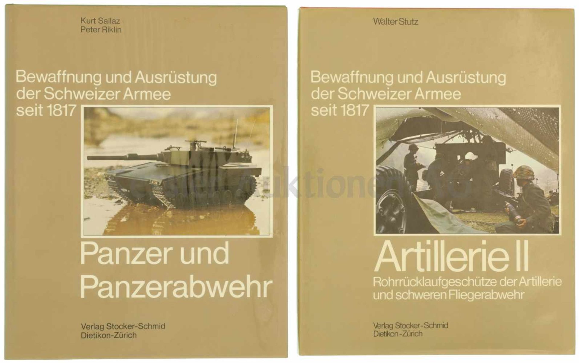 Konvolut von 2 Büchern "Bewaffnung und Ausrüstung der Schweizer Armee seit 1817" 1. Band 9: