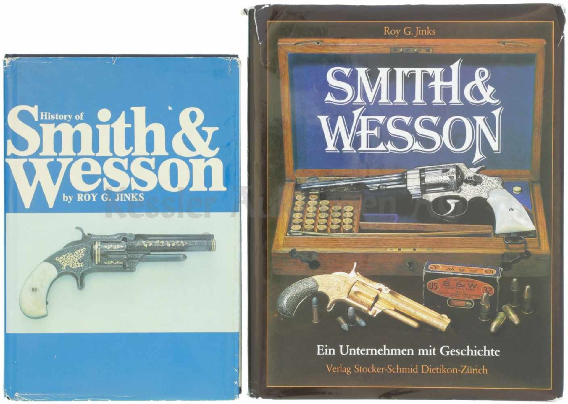 Konvolut von 2 Büchern S&W 1. History of Smith&Wesson, Autor Roy G. Jinks, in englischer Sprache, 2.