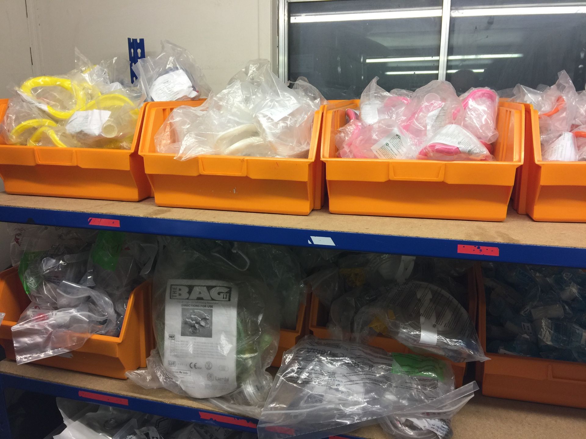 Large quantity of ambulance and medical consumables as lotted in two single bay racks and one pigeon - Image 5 of 9