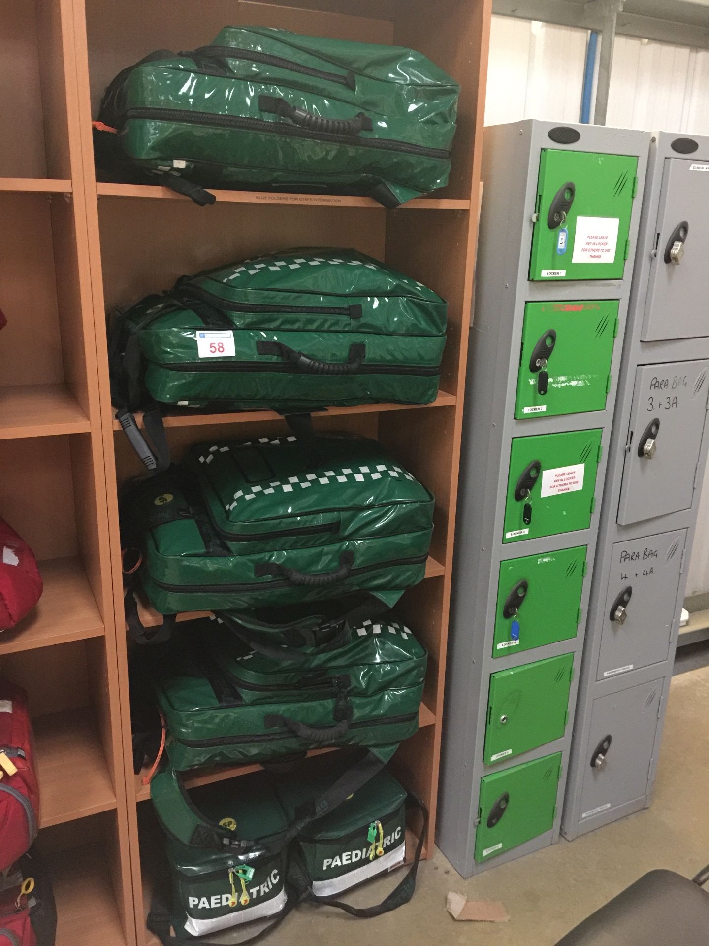 4 SP Services Paramedic kits and 2 Paediatric kits