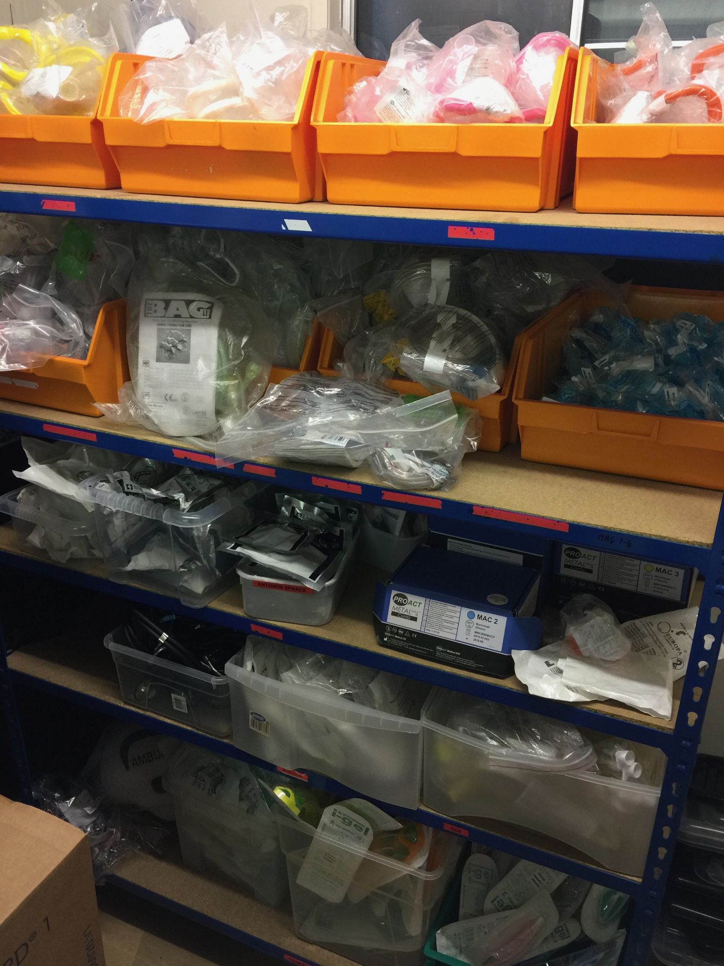 Large quantity of ambulance and medical consumables as lotted in two single bay racks and one pigeon - Image 4 of 9