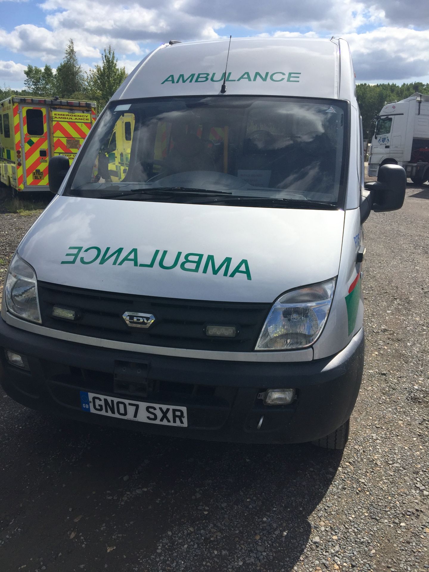 LDV Maxus reg GN07 SXR patient transfer vehicle, rear lift ramp, 248,648 miles, fitted as shown in