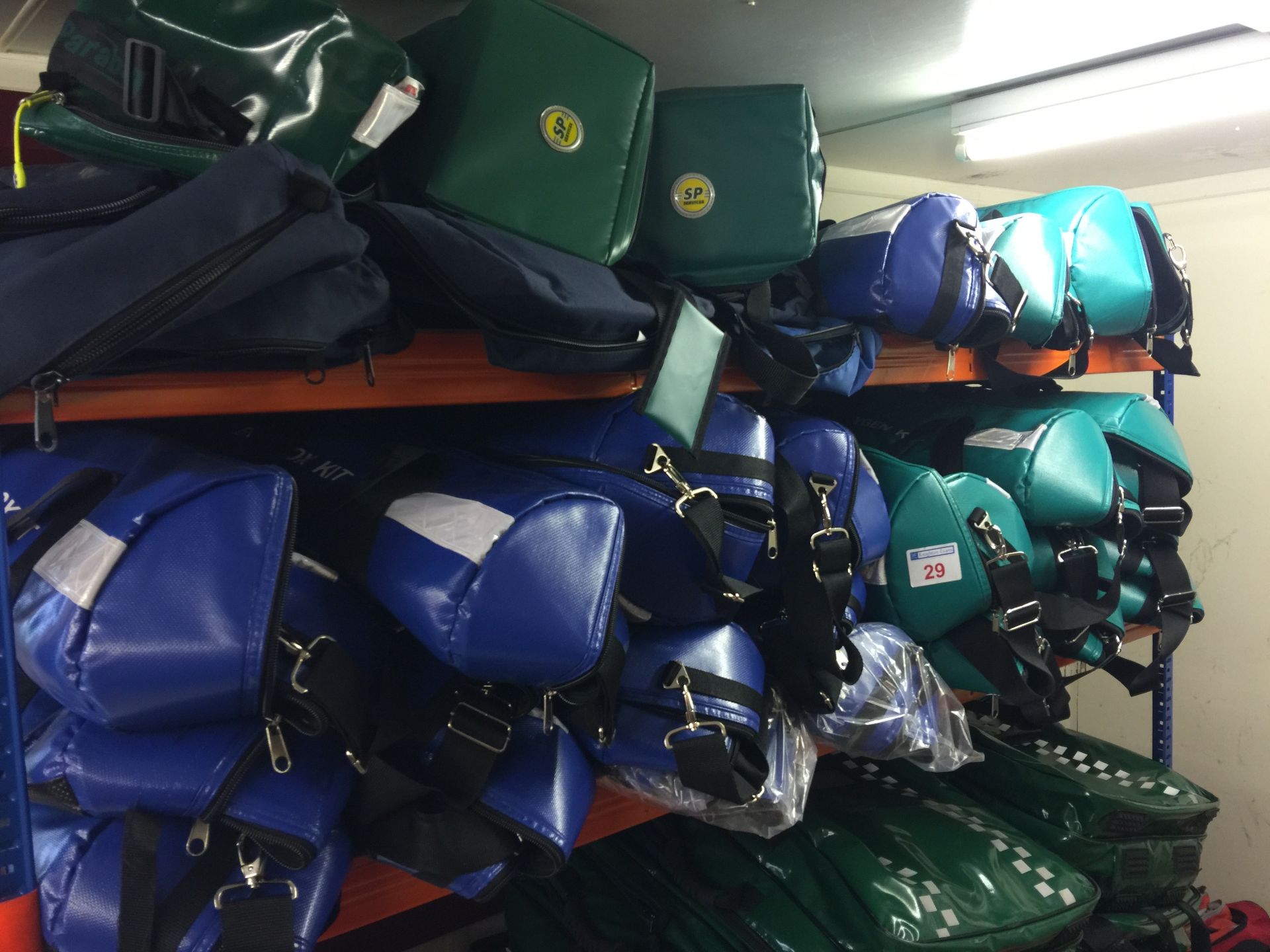 Contents to single bay rack mainly assorted Paramedic, Oxygen, Entonox and medical bags (rack not - Image 2 of 4