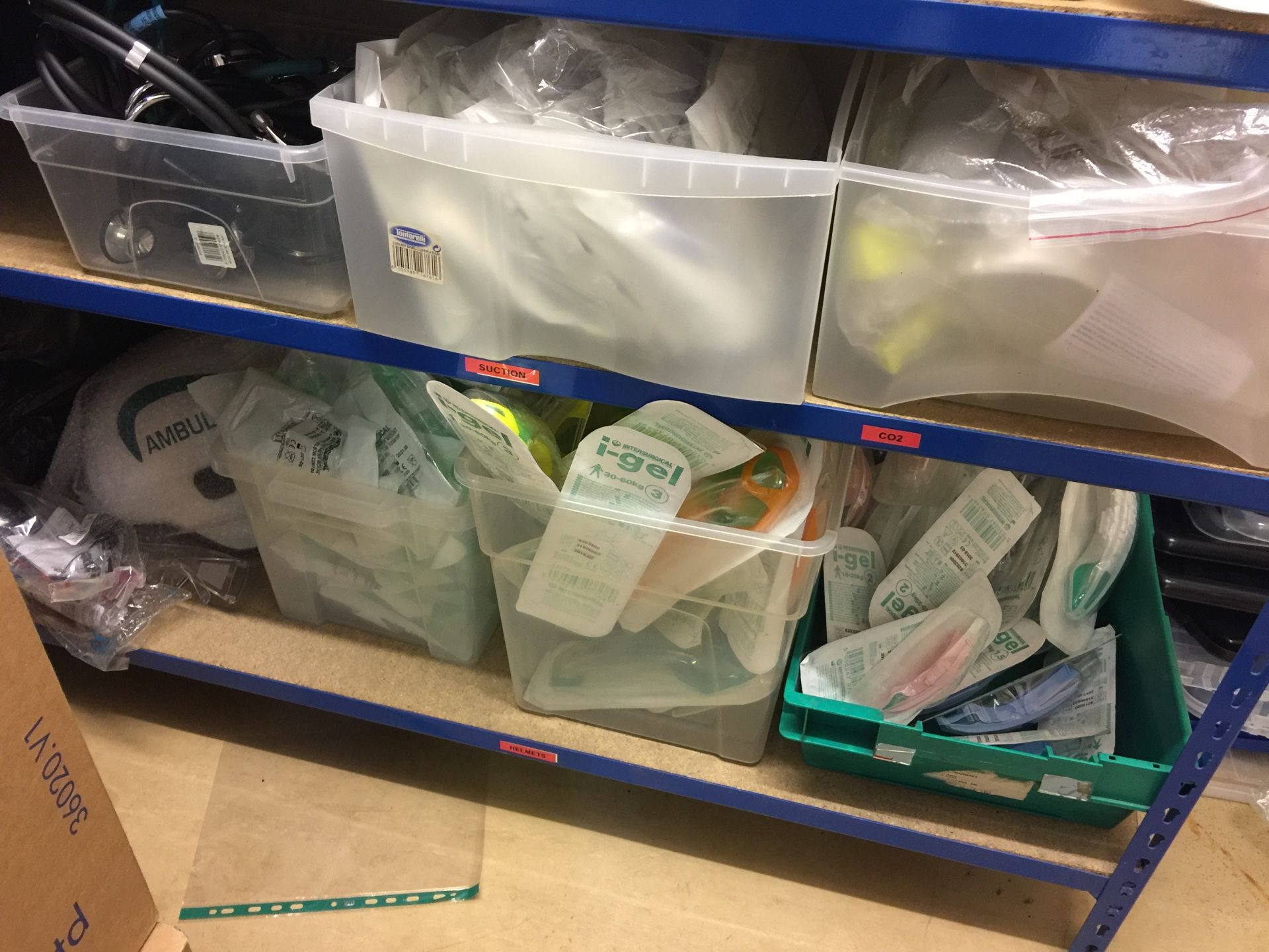 Large quantity of ambulance and medical consumables as lotted in two single bay racks and one pigeon - Image 6 of 9