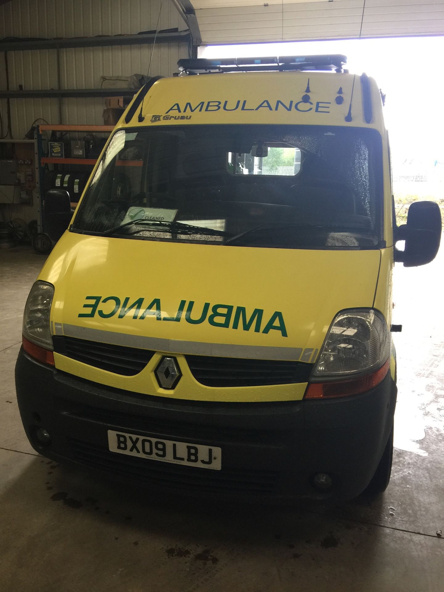 Renault Master standard body HDU ambulance Registration No BX09 LBJ, 322494 recorded miles, date